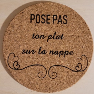 Personalisierter Kork-Untersetzer