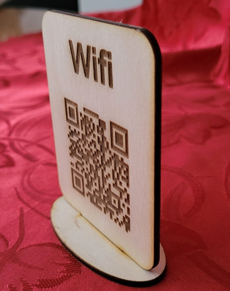 Personalized Wooden Wifi QR Code Plaque Etsy personalized-wooden-wifi-qr-code-plaque-etsy