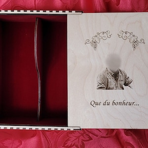 Confezione regalo per 2 bicchieri da vino in legno