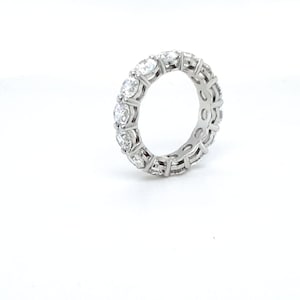 Full Diamond wedding band | Eternity Engagement Ring | Round Brilliant Cut Diamond Ring | Lab-grown diamond ring