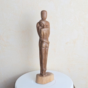 Couple, plum wood, wooden sculpture, art, art object, wood, unique, sculpture, couple, decoration, gift, Christmas, Christmas present