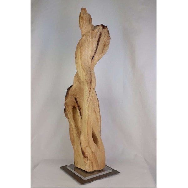 Skulptur aus Holz, Linde, Holzskulptur, Kunst aus Holz, abstrakte Skulptur, Dekoration, Unikat, Kunst