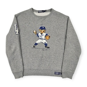 Polo Ralph Lauren Bear LA Dodgers MLB Sweatshirt Grey Men's Polo Ralph Lauren Bear LA Dodgers MLB Sweatshirt Grey Men's