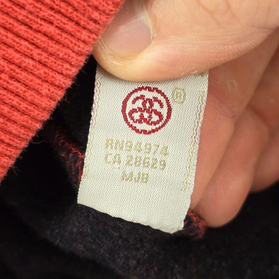 Felpa vintage rara Stussy x Kostas Seremetis The Machine rossa da uomo taglia grande Etsy Italia