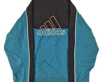 Adidas Vintage Spellout Bomber Jacket Men's Large