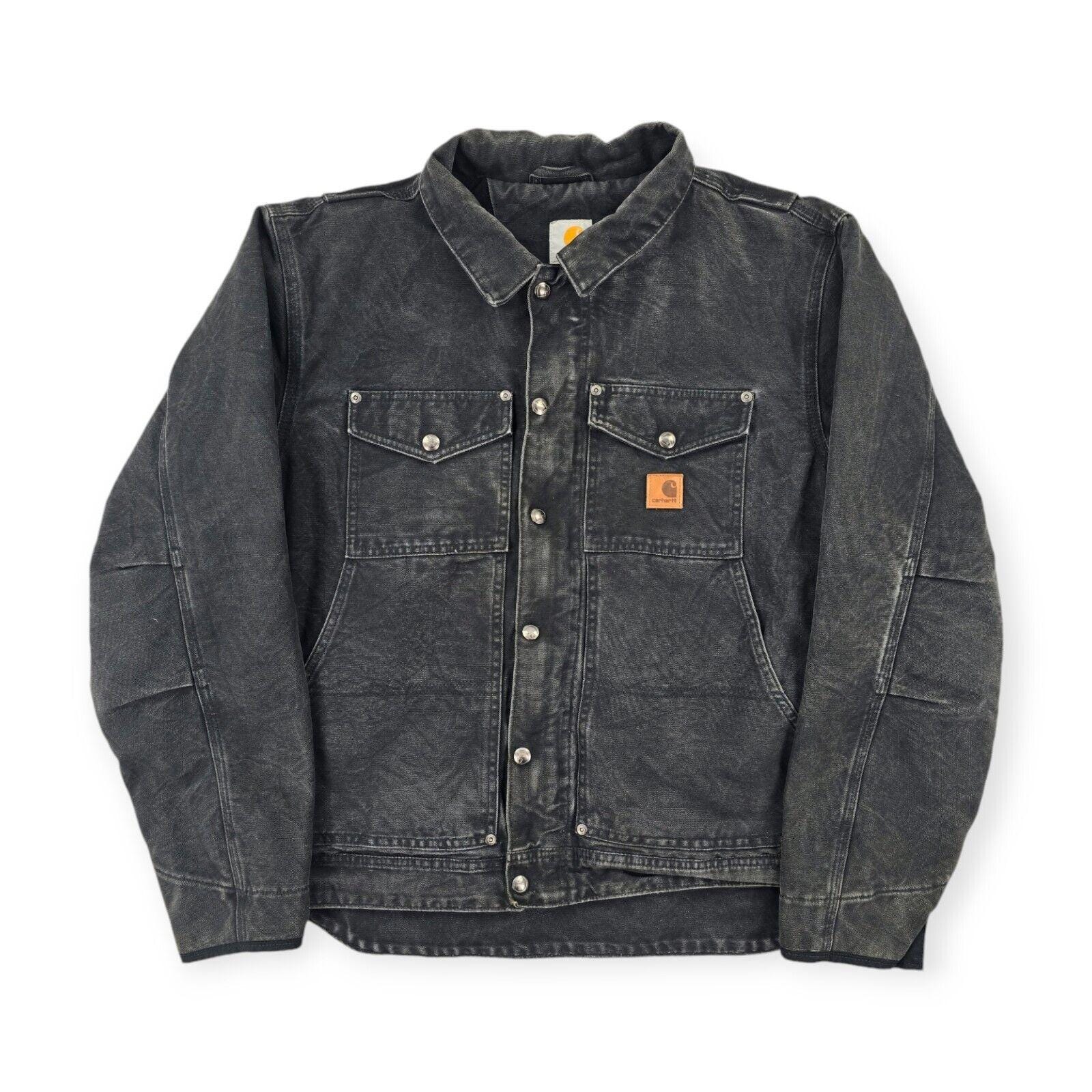 Carhartt Berwick Y2K Workwear Fleece Lined Jacket Grey Men s Large Etsy Canada