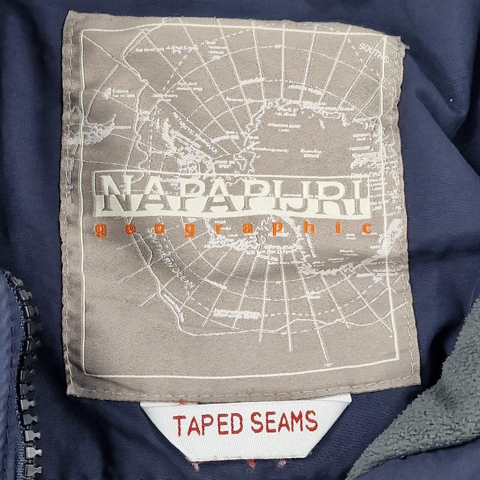 Napapijri Rainforest Taped Seams Jacket Blue Men's Medium Etsy