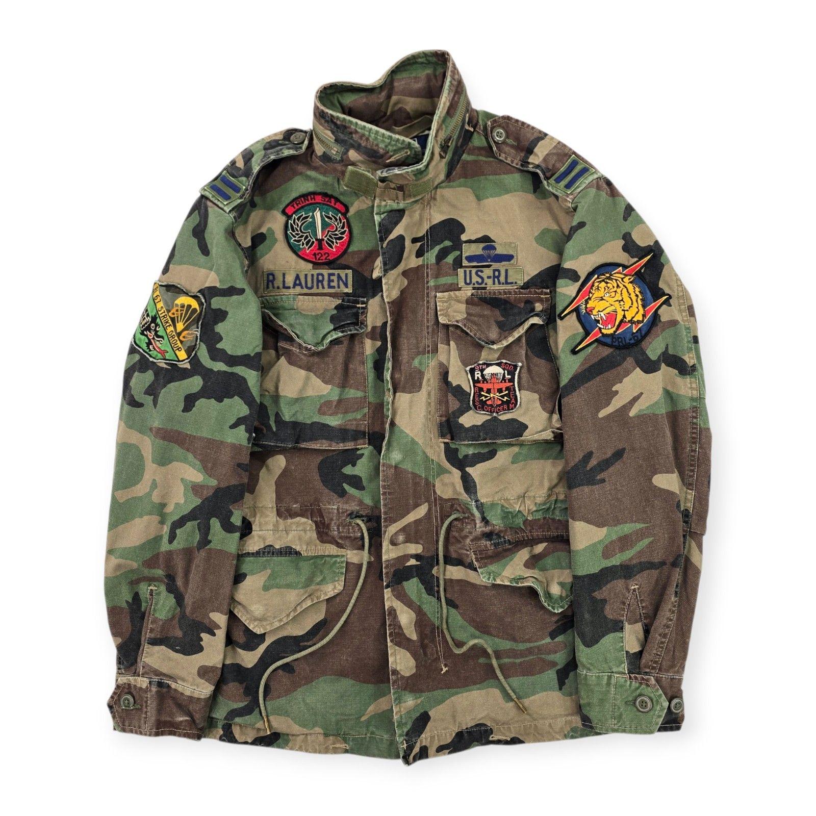 Polo Ralph Lauren M-1943 Military Field Patch Camouflage Jacket