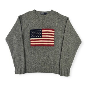 Vintage ralph lauren american flag sweater - Etsy 日本