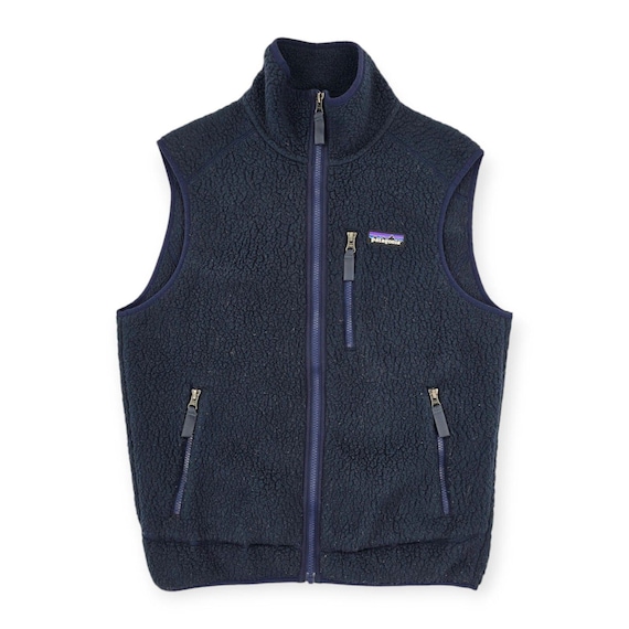 gilet Patagonia フリースジャケット Patagonia Retro Pile Fleece Gilet Jacket Blue Men's Small
