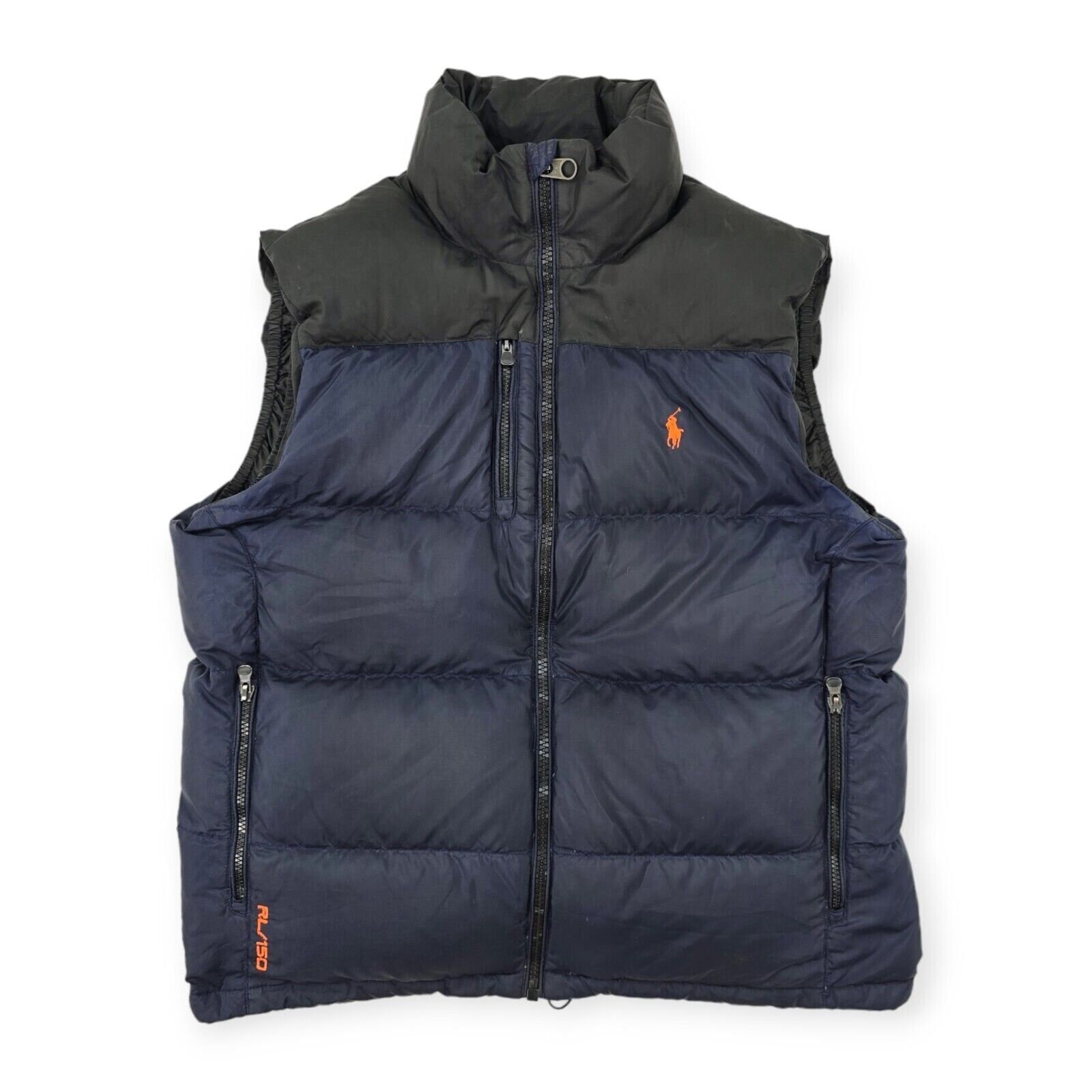 ジャケット・アウター 90s Polo by Ralph Lauren RL150 Down Vest Polo Ralph Lauren Vintage RL/150 Down Puffer Gilet Jacket Blue