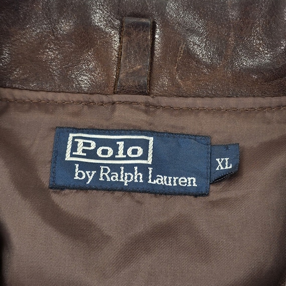 Polo Ralph Lauren Vintage Type A-2 Leather Flying… - image 6