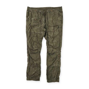 Polo Ralph Lauren Vintage Paratrooper Utility Cargo Trousers Green Men&#39;s W38 L32