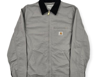Carhartt WIP デトロイト チェック柄 ジャケット グレー メンズ M