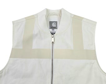 Carhartt WIP X Slam Jam 25 Years Gilet Vest Jacket White Men's