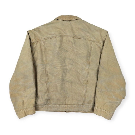 Carhartt J233 Vintage Trucker Fleece Lined Workwear Jacket Brown Men s XXL Etsy Australia