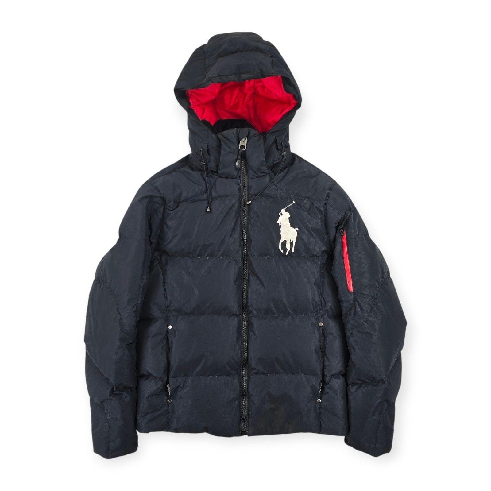 Polo Ralph Lauren Big Pony Tyrol Down Puffer Jacket Black Men's