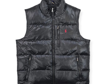 Polo Ralph Lauren RL/150 Down Puffer Gilet Jacket Black Men's