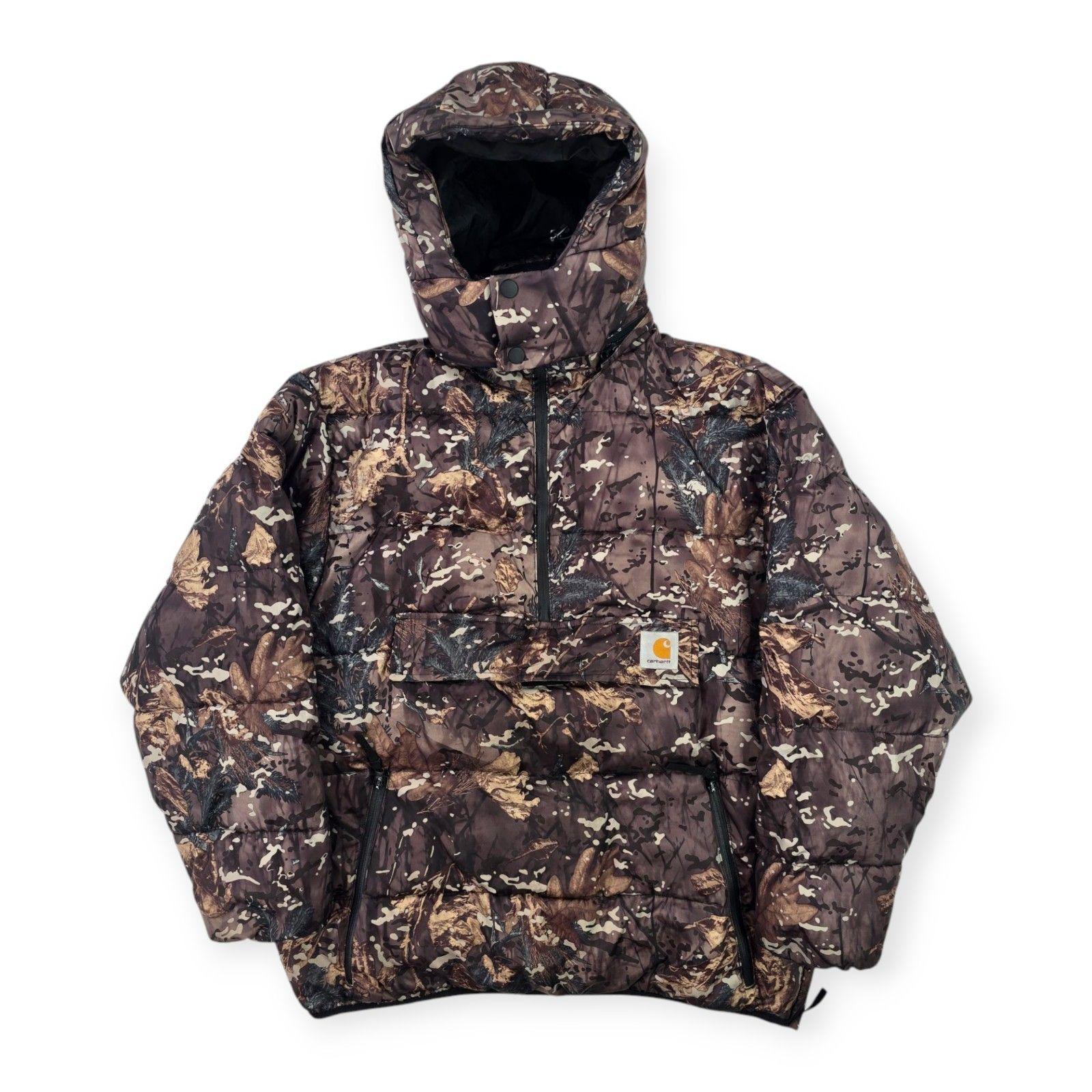 Carhartt WIP Jones 1/2 Zip Camouflage Puffer Jacket Men
