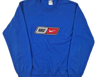 Sweat-shirt Nike vintage Spellout Bleu pour hommes