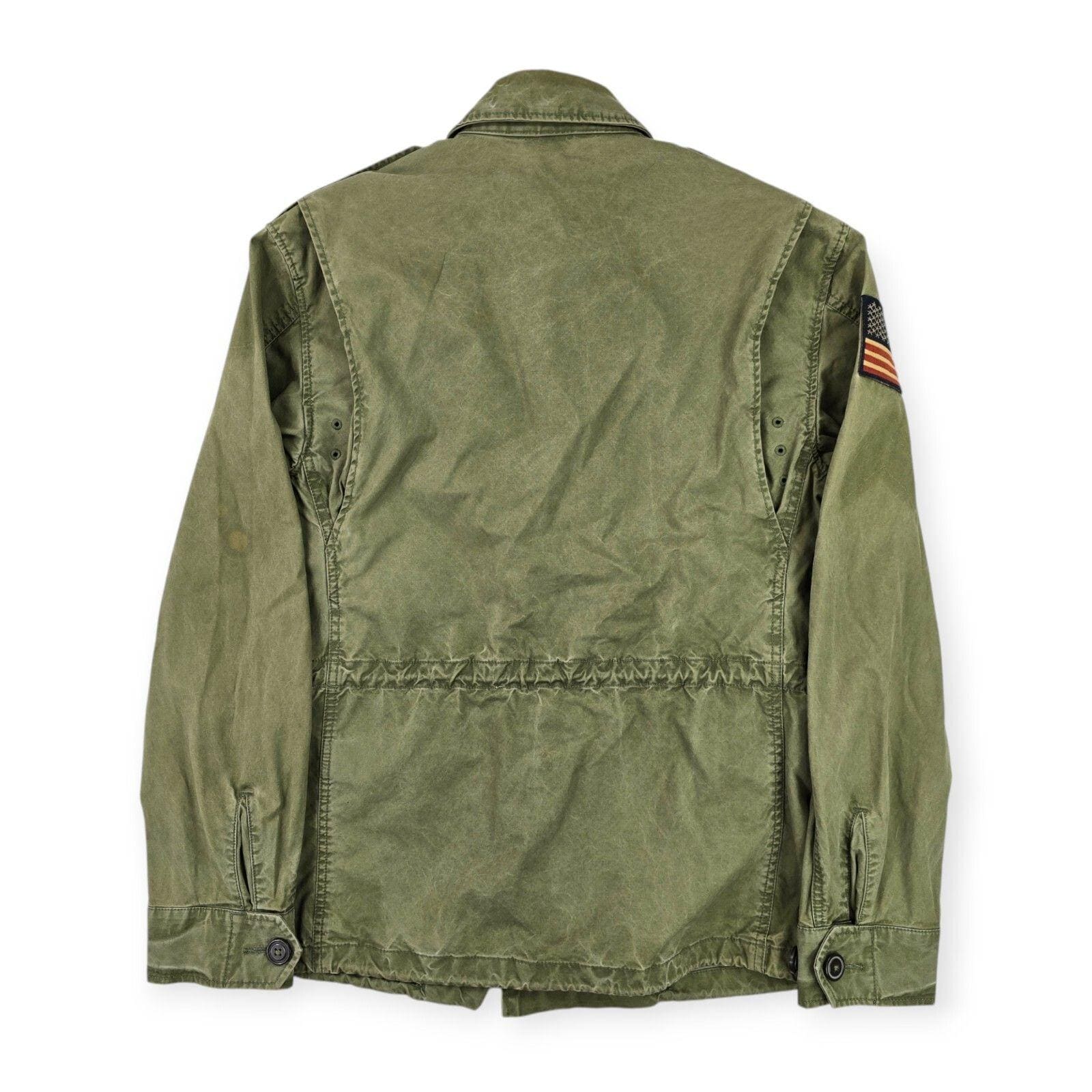 Polo Ralph Lauren Military Patch Field Jacket Green Men's Polo Ralph Lauren Military Patch Field Jacket Green Men's