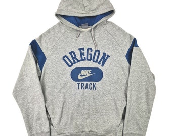 Nike Vintage Spellout Hoodie Grau Herren Large