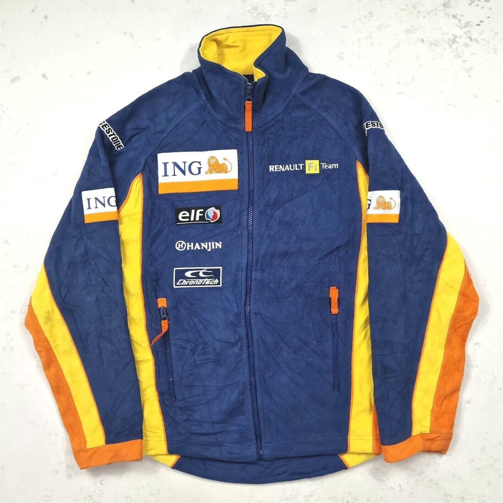 人気満点 Blue Jacket Fleece Vintage Team F1 Renault ING Men's Etsy - XS F1