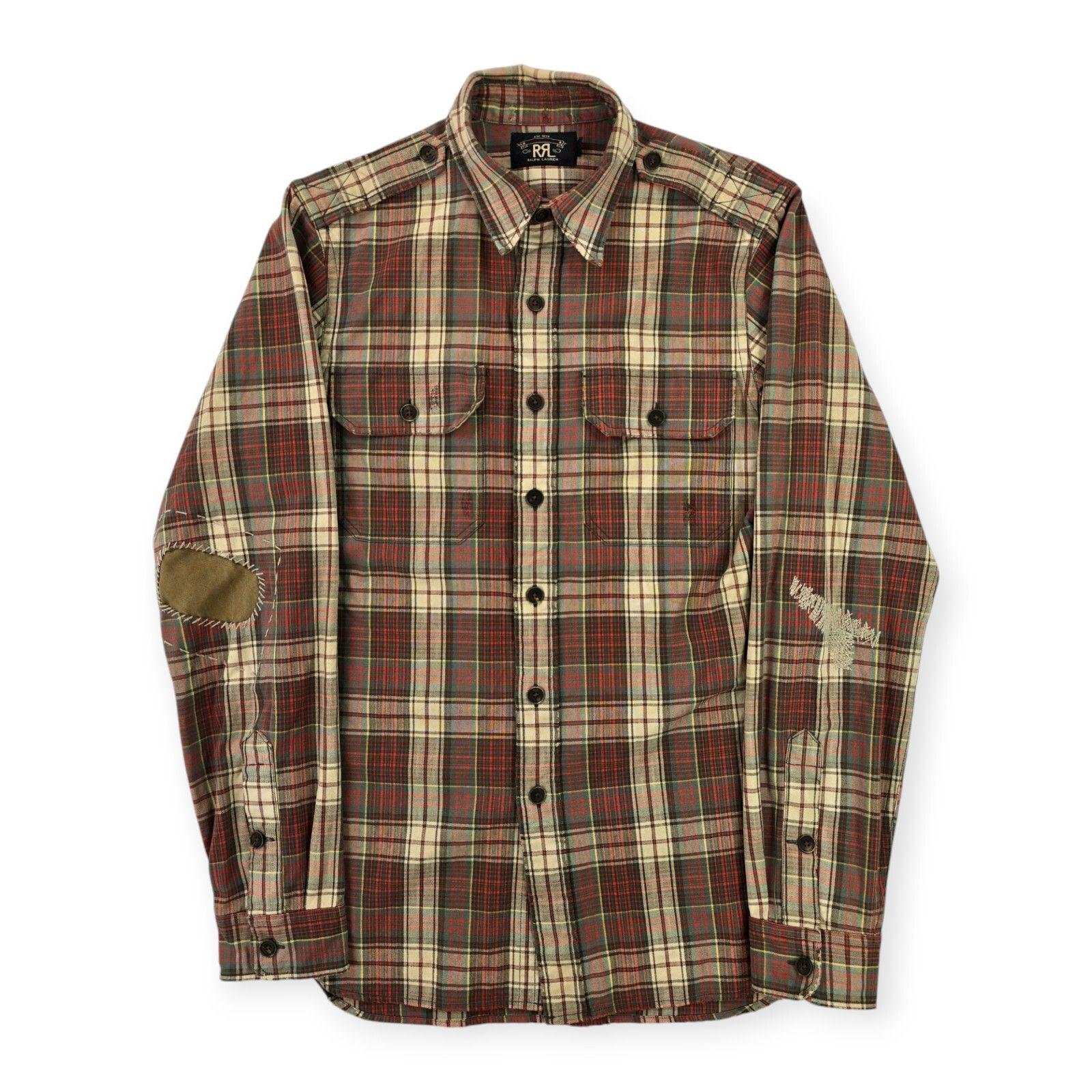 トップス RRL Flannel shirt RRL BY Ralph Lauren Plaid Twill Work Shirt -782795229001