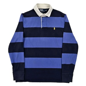 Polo Ralph Lauren Vintage Striped Rugby Shirt Men's Medium