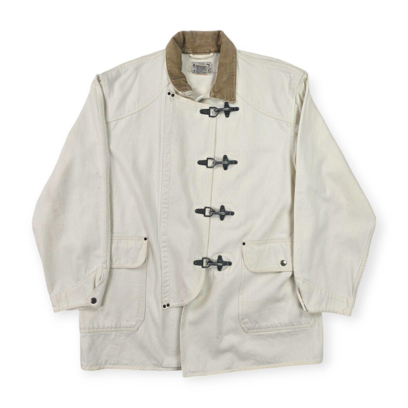 Polo Ralph Lauren Vintage Fireman Clasp Jacket White Men's Polo Ralph Lauren Vintage Fireman Clasp Jacket White Men's