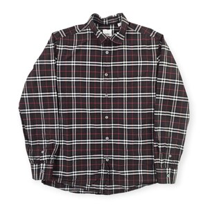 Burberry Nova Check Pattern Long Sleeve Shirt Men's Medium
