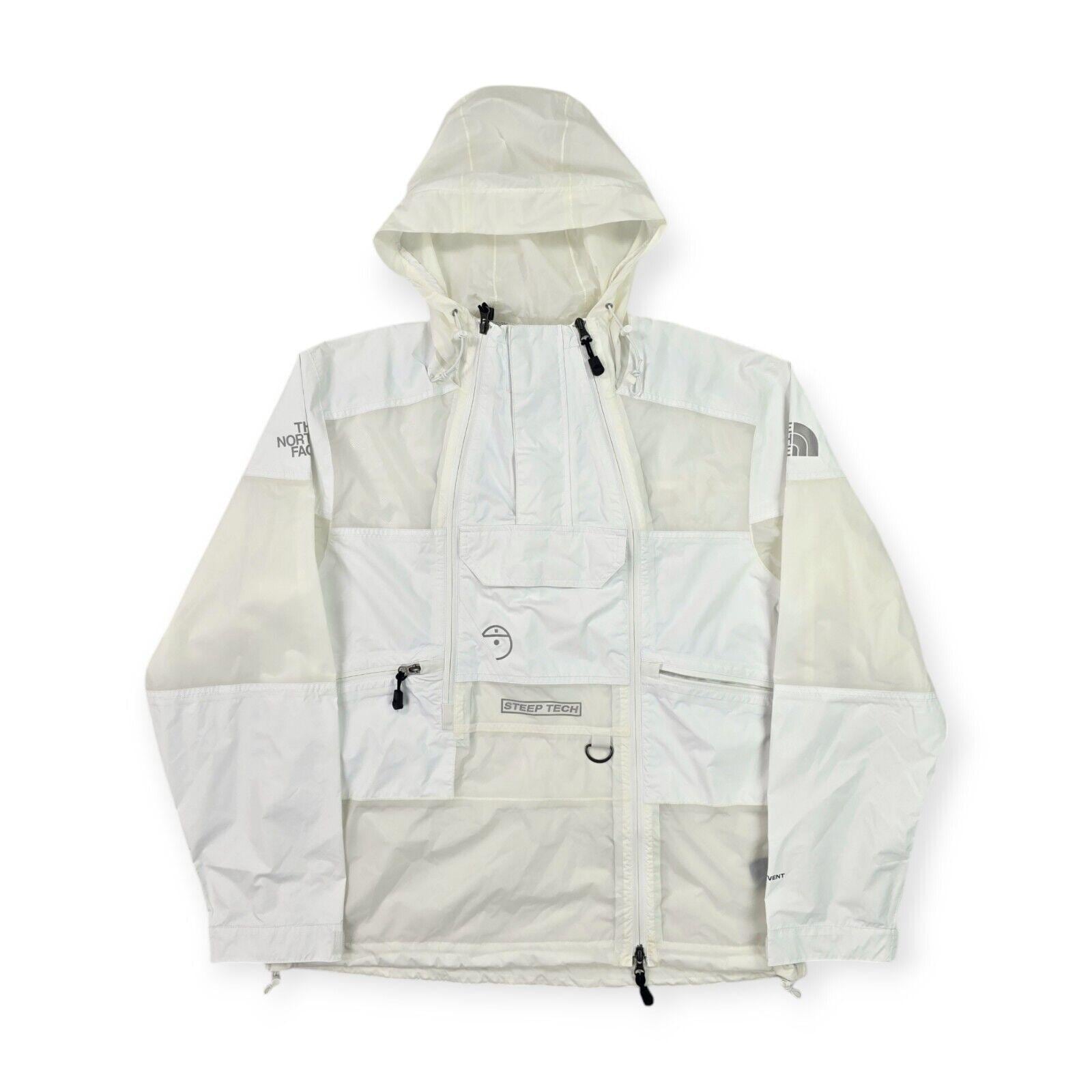 The North Face Steep Tech Dryvent Light Rain Jacket White Men's