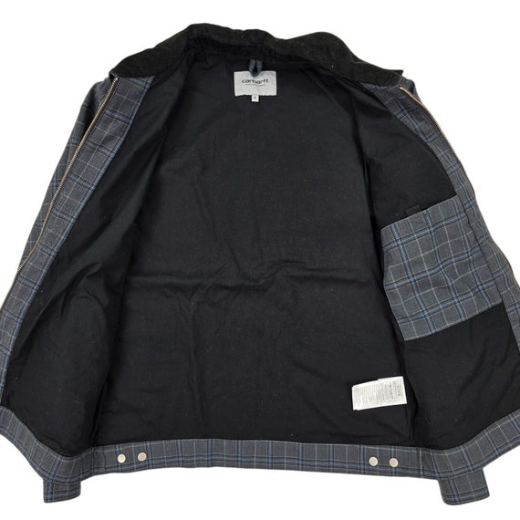 Carhartt WIP Detroit Checkered Jacket Grey Men's Medium - Etsy Carhartt WIP Detroit Checkered Jacket Grey Men's Medium - Etsy