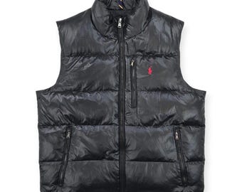 Polo Ralph Lauren RL/150 Down Puffer Gilet Jacket Black Men's