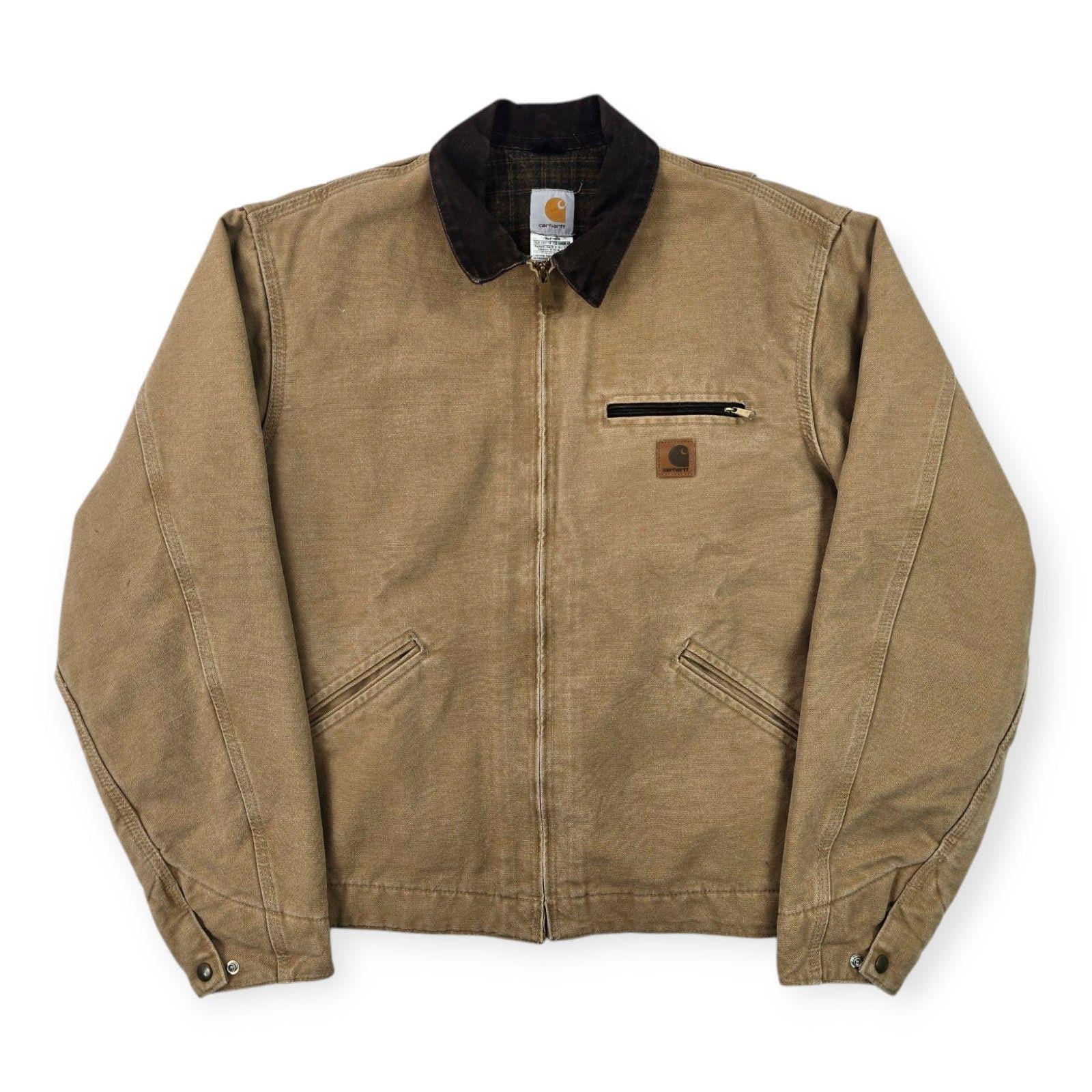 Carhartt Detroit J97 CML Vintage Blanket Lined Jacket Brown Men's Large