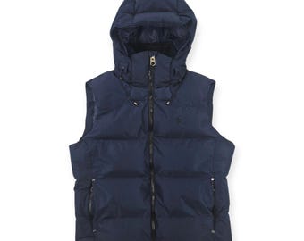 Polo Ralph Lauren Vintage RL/150 Down Puffer Gilet Jacket Blue