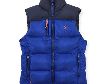 Polo Ralph Lauren Down Puffer Jacket Blue Men's Small - Etsy