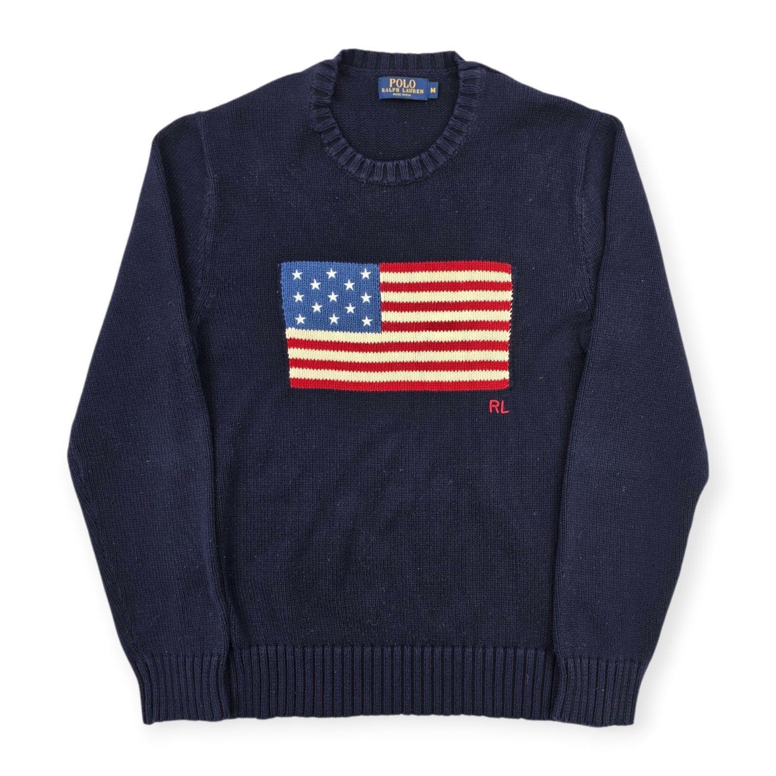 Vintage ralph lauren flag sweater - Etsy 日本