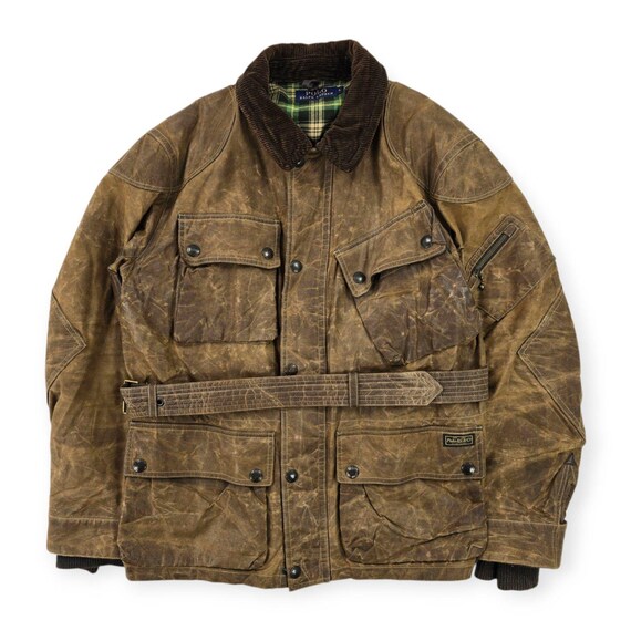 ジャケット・アウター 90s (Polo by Ralph Lauren) Oiled Jacket Polo Ralph Lauren Iconic Oilcloth Cylinder Biker Waxed