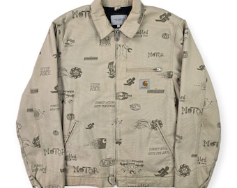 Carhartt WIP デトロイト チェック柄 ジャケット グレー メンズ M