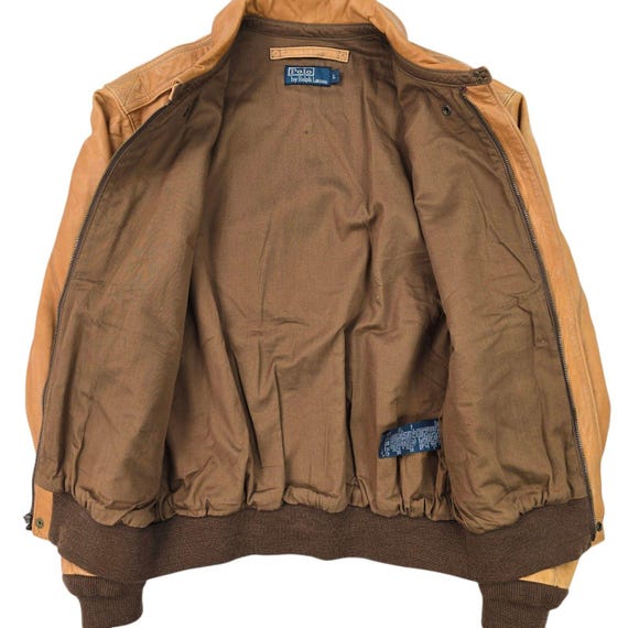 a*】様 90s polo A-2 real leather bomber ja Polo Ralph Lauren Vintage Type A-2 Leather Bomber Jacket