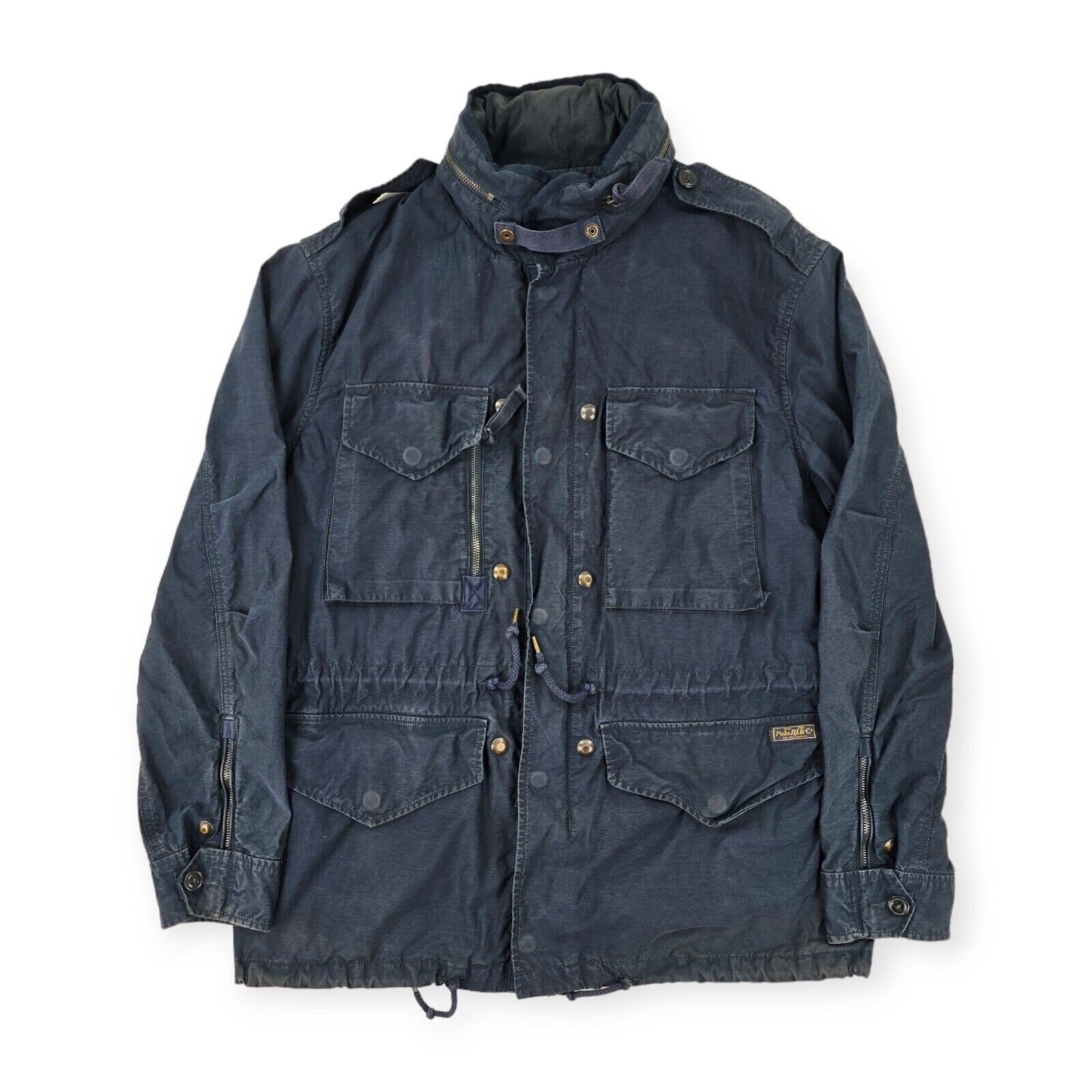 Polo Ralph Lauren Giacca da campo militare vintage M-1943 blu da
