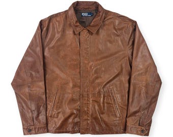 Polo Ralph Lauren Vintage Corduroy Harrington Jacket Brown