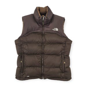 The North Face 700 Puffer Gilet Jacket Brown Women s Large Etsy Canada