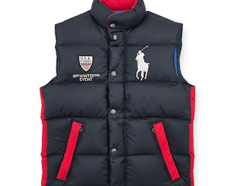 Polo Ralph Lauren Vintage RL/150 Down Puffer Gilet Jacket Blue