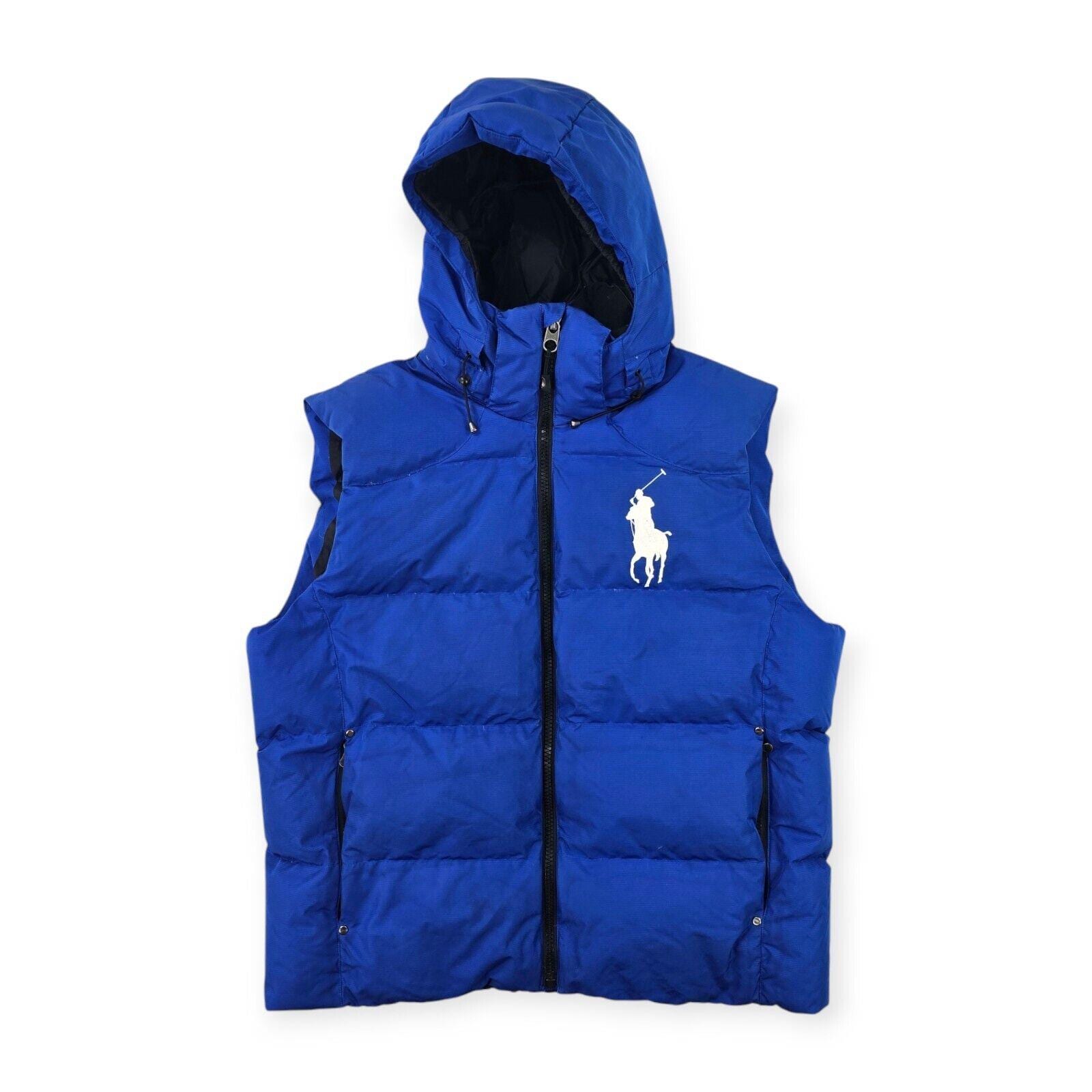 Polo Ralph Lauren Big Pony Down Puffer Gilet Jacket Blue Men