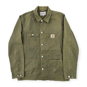 Vintage 90s Carhartt Jacket Purple Michigan Chore Coat WIP