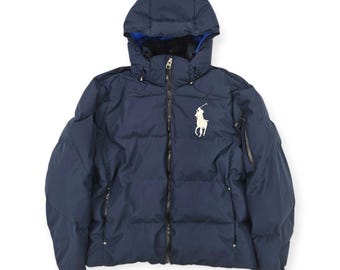 Polo Ralph Lauren ダウンM ビックポニー flexwitme Polo Ralph Lauren Big Pony Tyrol Down Puffer Jacket Black Men's