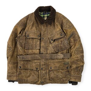 Polo Ralph Lauren Iconic Oilcloth Cylinder Biker Waxed Jacket