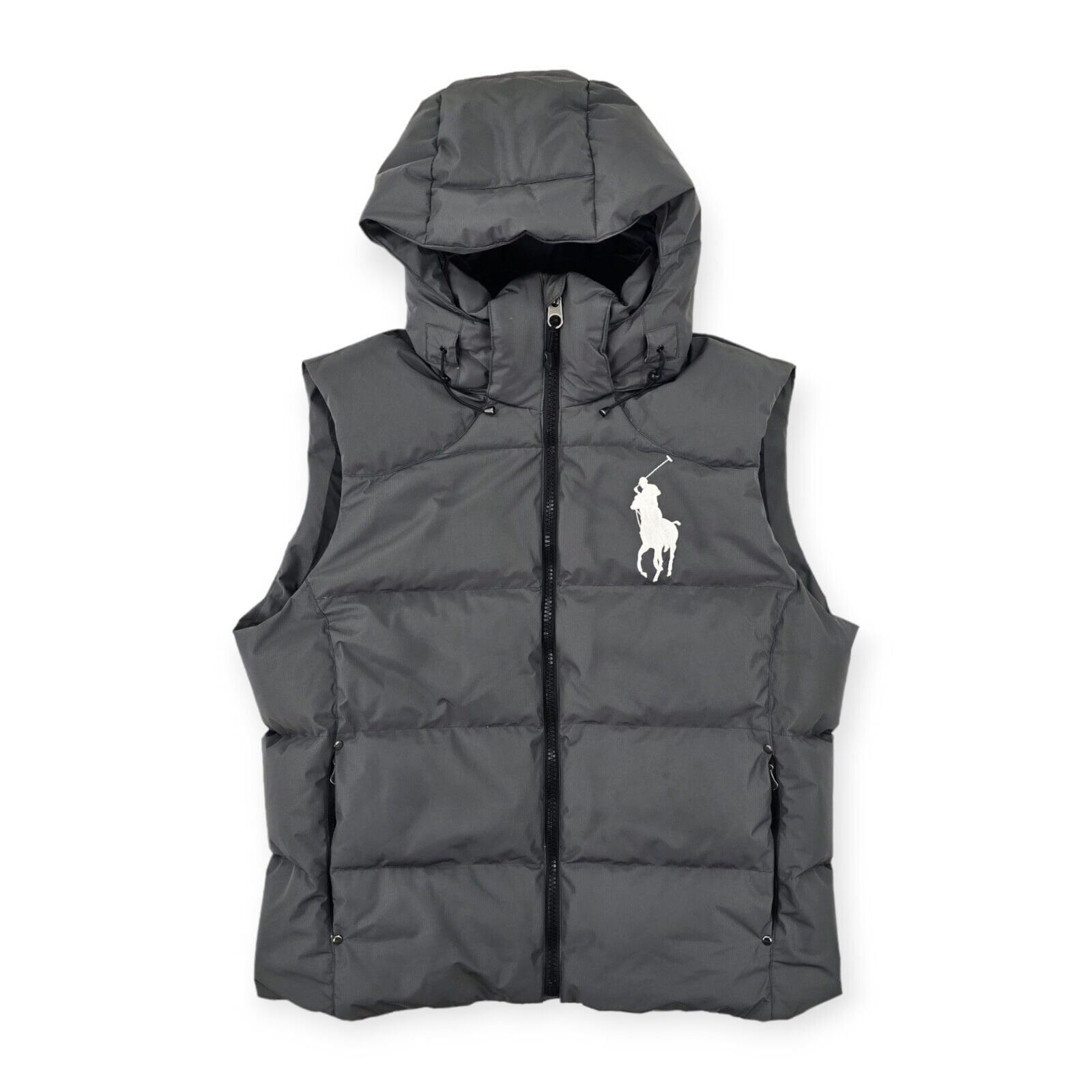 Polo Ralph Lauren Tyrol Down Puffer Gilet Jacket Grey Men's Large